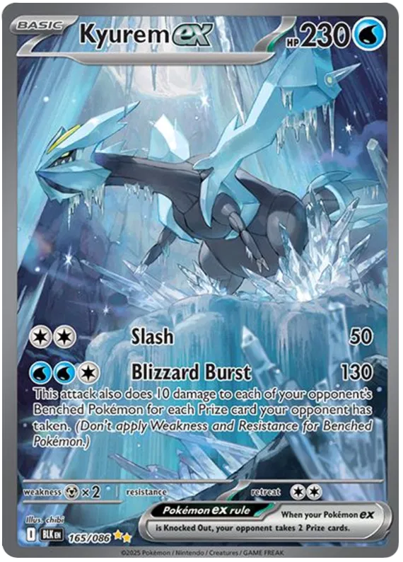 Scarlet & Violet Black Bolt 165/086 Kyurem ex Full Art