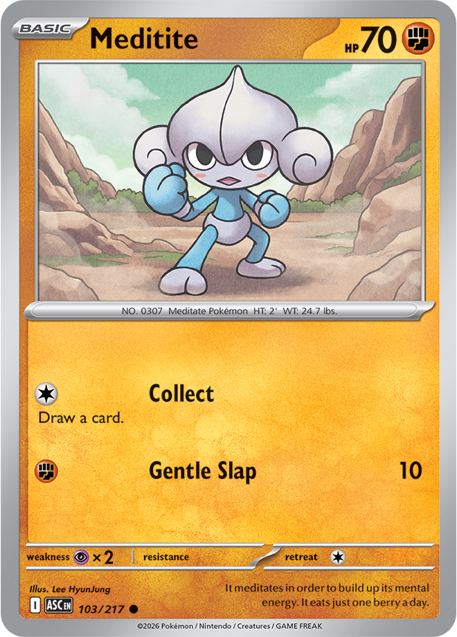 Mega Evolution - Ascended Heroes 103/217 Meditite