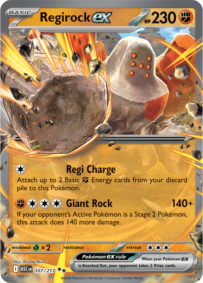 Mega Evolution - Ascended Heroes 107/217 Regirock ex