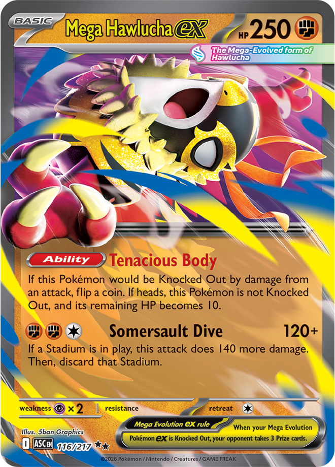 Mega Evolution - Ascended Heroes 116/217 Mega Hawlucha ex