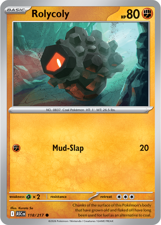 Mega Evolution - Ascended Heroes 118/217 Rolycoly Reverse Holo