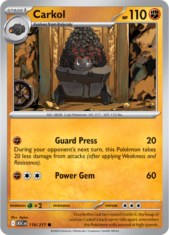 Mega Evolution - Ascended Heroes 119/217 Carko Reverse Holo