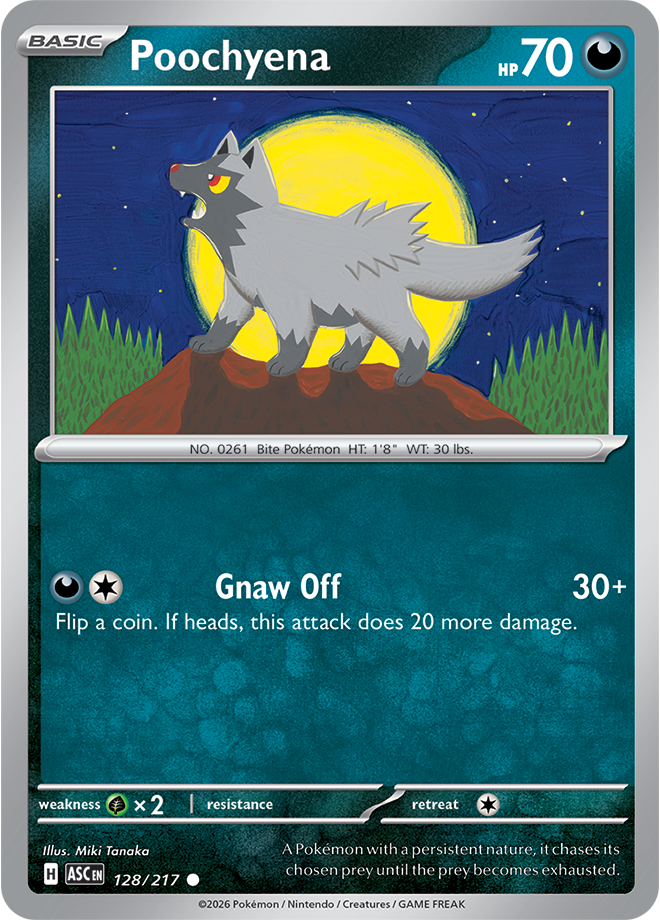 Mega Evolution - Ascended Heroes 128/217 Poochyena Reverse Holo