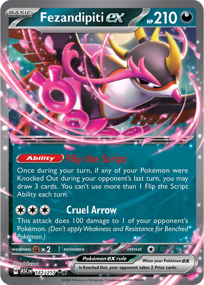 Mega Evolution - Ascended Heroes 142/217 Fezandipiti ex