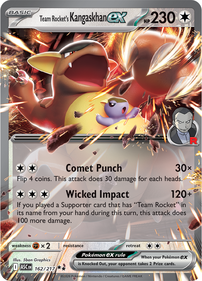 Mega Evolution - Ascended Heroes 162/217 Team Rocket’s Kangaskhan ex