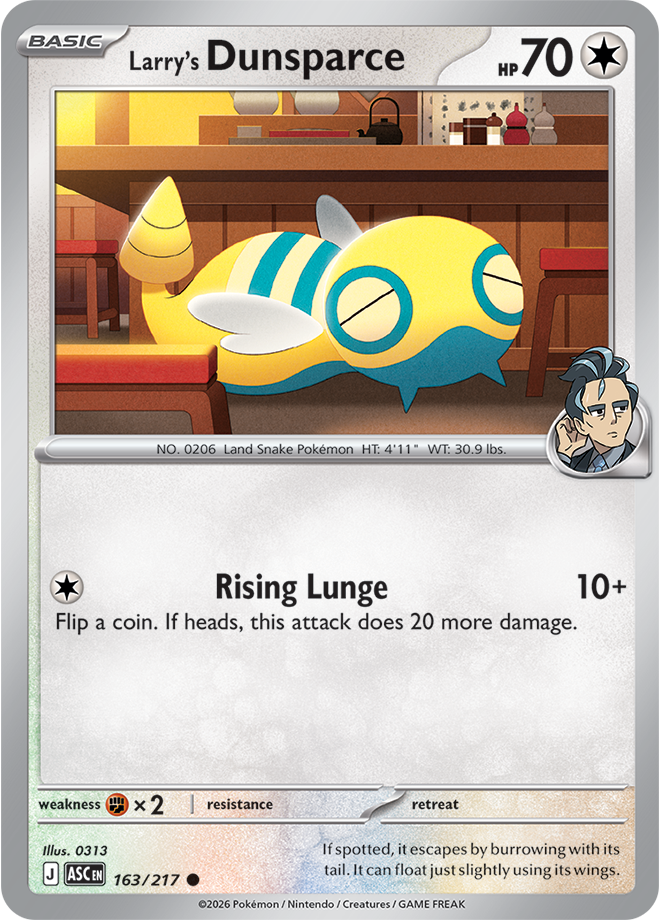 Mega Evolution - Ascended Heroes 162/217 Larry’s Dunsparce