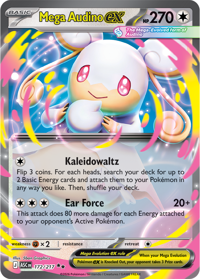 Mega Evolution - Ascended Heroes 172/217 Mega Audino ex