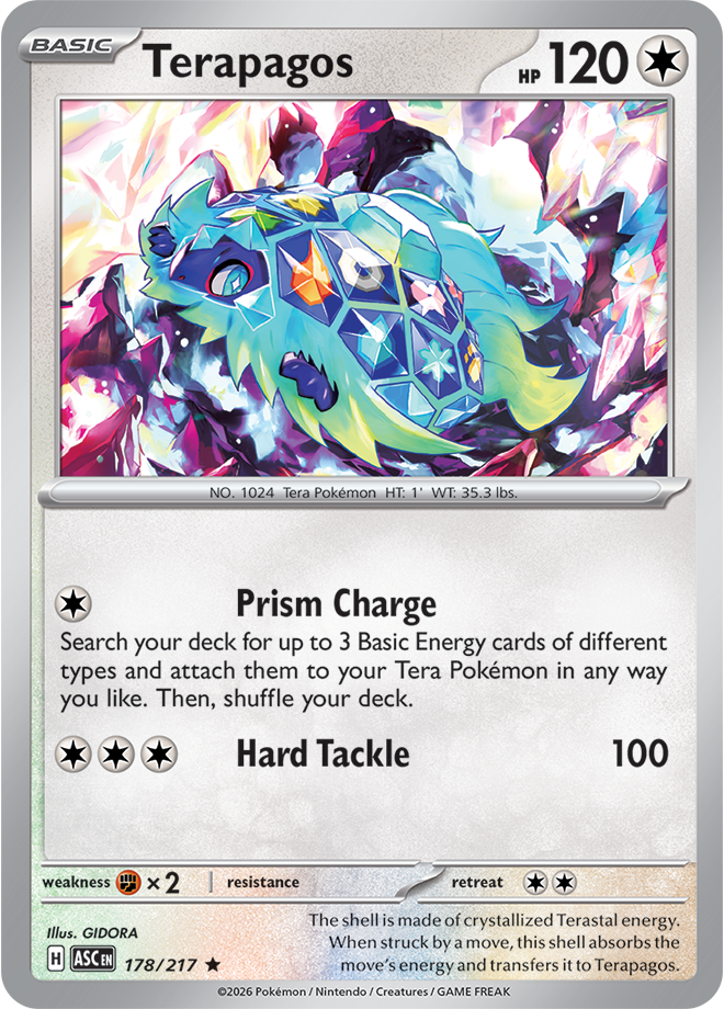 Mega Evolution - Ascended Heroes 178/217 Terapagos Holo