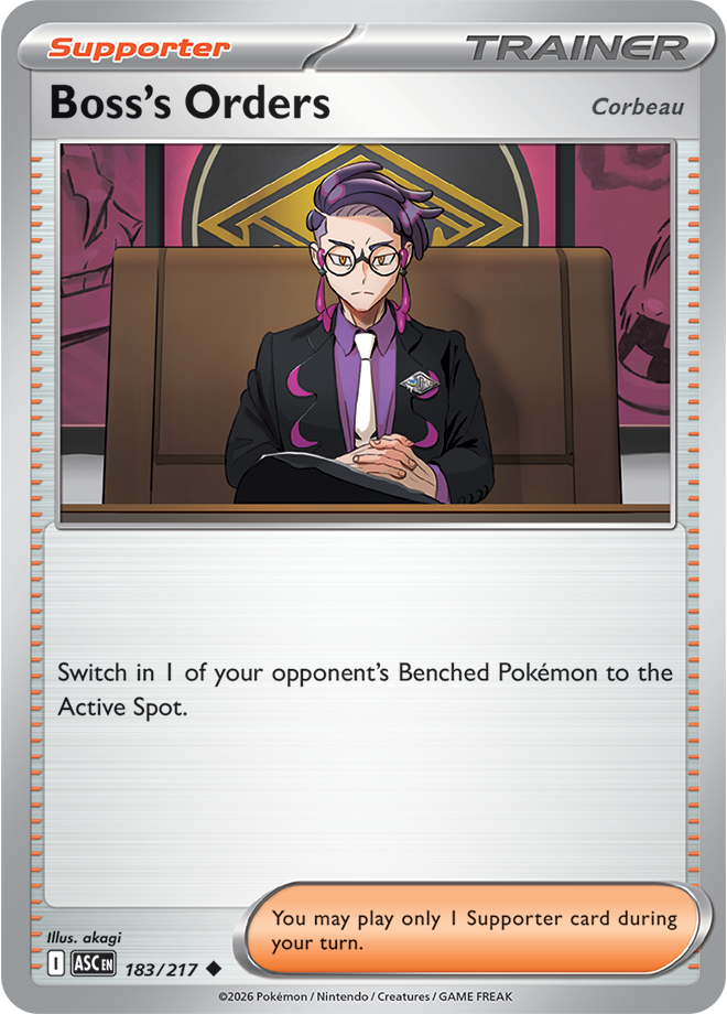 Mega Evolution - Ascended Heroes 183/217 Boss’s Orders Reverse Holo