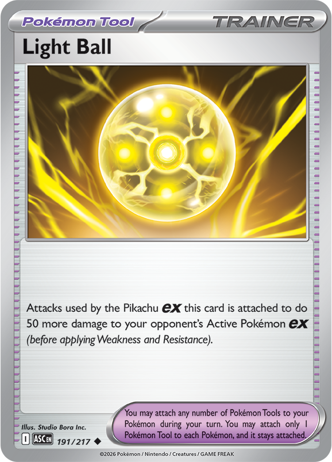 Mega Evolution - Ascended Heroes 191/217 Light Ball Reverse Holo