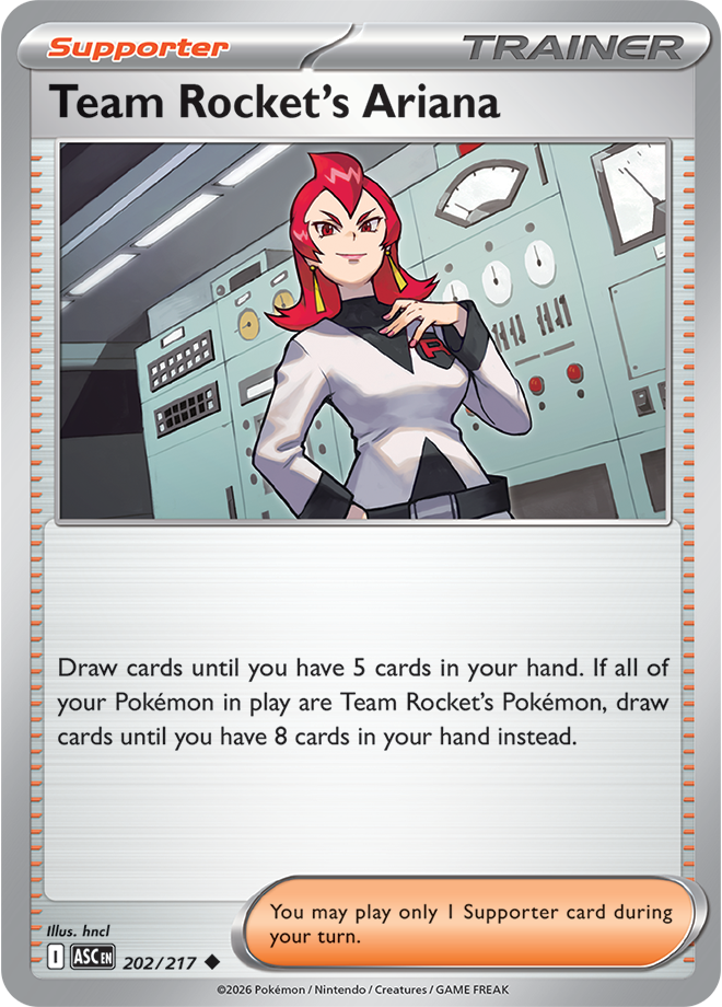Mega Evolution - Ascended Heroes 202/217 Team Rocket’s Ariana Reverse Holo