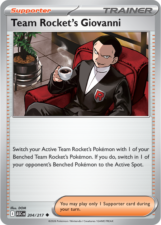 Mega Evolution - Ascended Heroes 204/217 Team Rocket’s Giovanni
