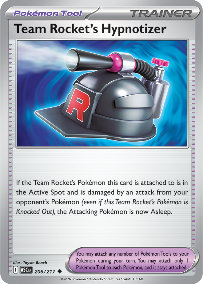 Mega Evolution - Ascended Heroes 206/217 Team Rocket’s Hypnotizer Reverse Holo