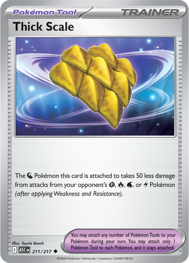 Mega Evolution - Ascended Heroes 211/217 Thick Scale Reverse Holo