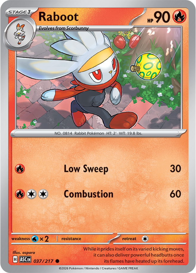 Mega Evolution - Ascended Heroes 037/217 Raboot