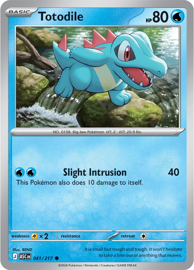 Mega Evolution - Ascended Heroes 041/217 Totodile Reverse Holo