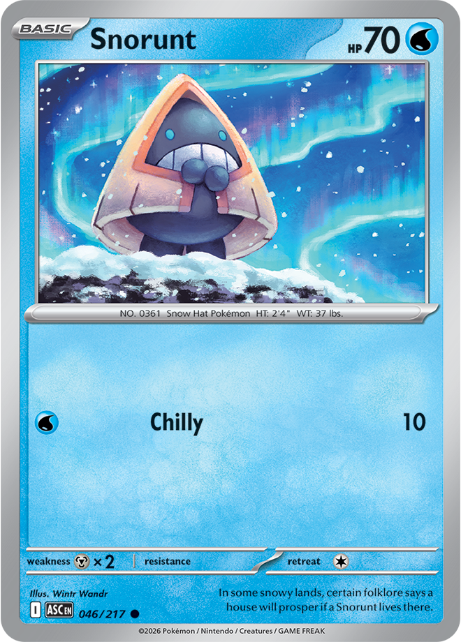 Mega Evolution - Ascended Heroes 046/217 Snorunt Reverse Holo