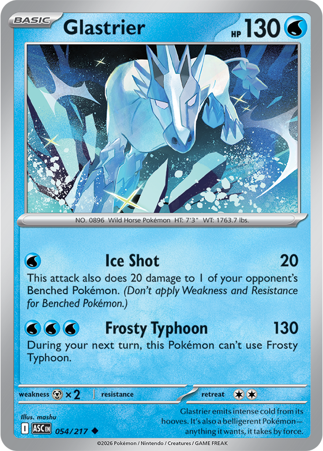 Mega Evolution - Ascended Heroes 054/217 Glastrier Reverse Holo