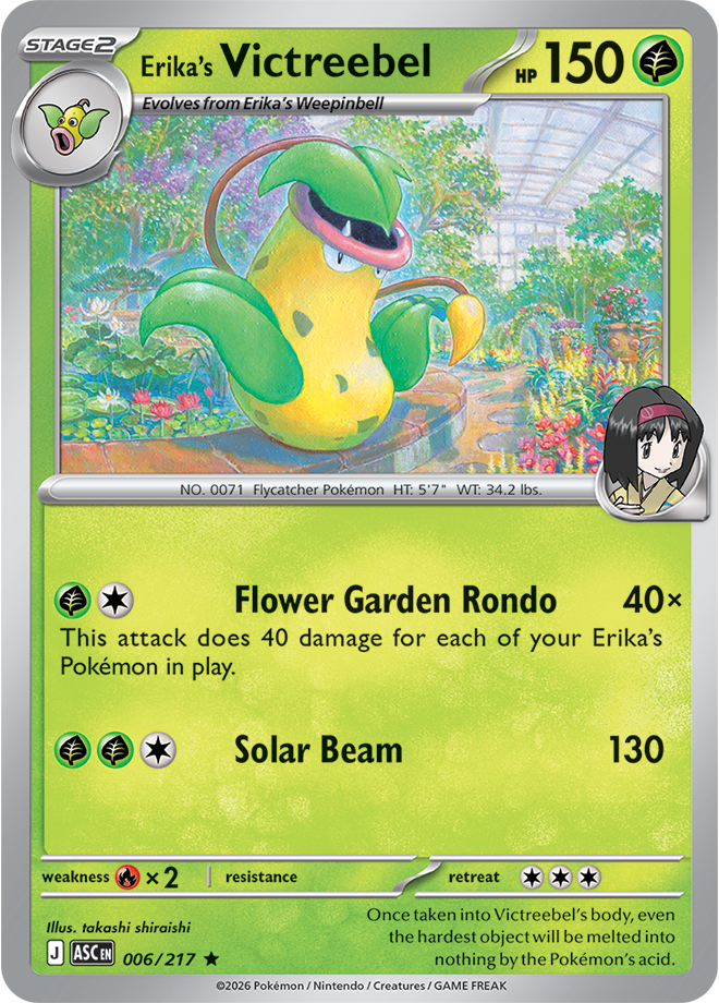 Mega Evolution - Ascended Heroes 006/217 Erika’s Victreebe Reverse Holo