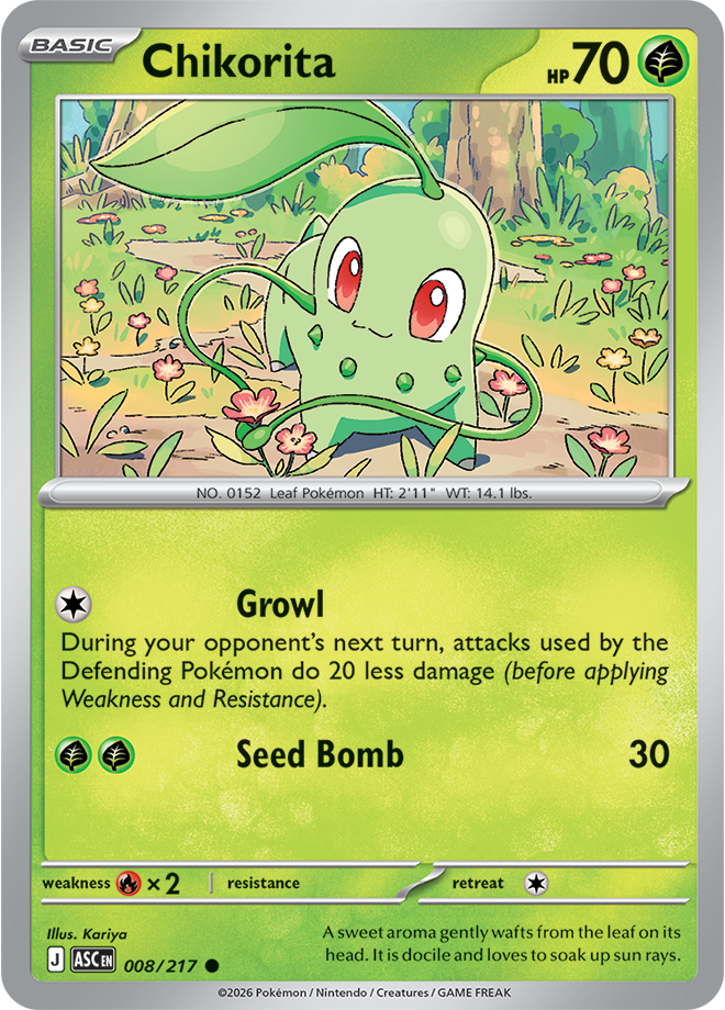 Mega Evolution - Ascended Heroes 008/217 Chikorita