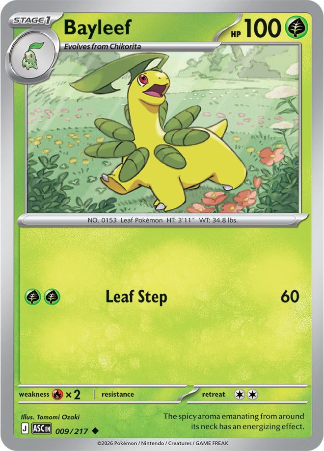 Mega Evolution - Ascended Heroes 009/217 Bayleef Reverse Holo