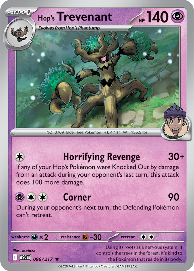 Mega Evolution - Ascended Heroes 096/217 Hop’s Trevenant Reverse Holo