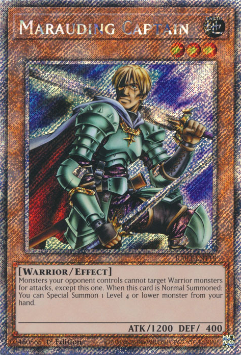 Quarter Century Bonanza RA03-EN118 Marauding Captain Platinum Secret Rare