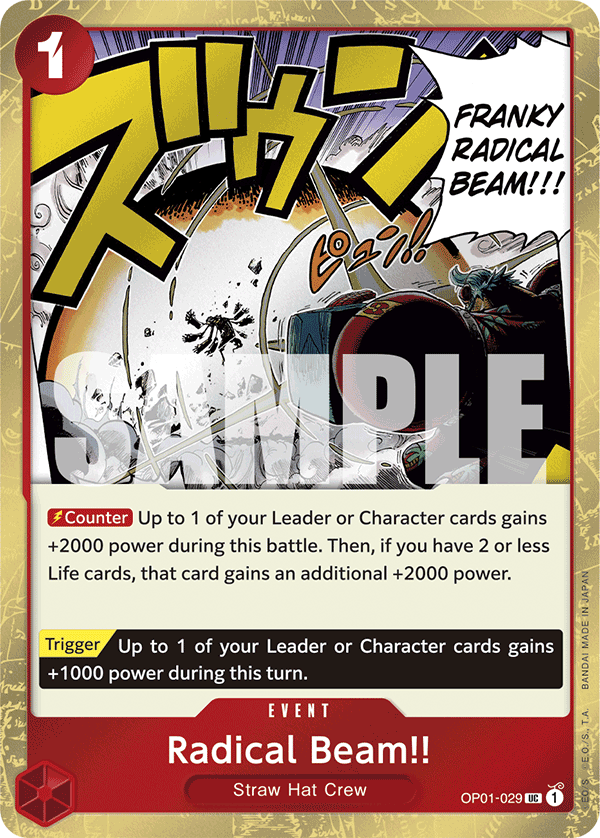 OP01-029 | UC | EVENT Radical Beam!! Jolly Rodger Foil