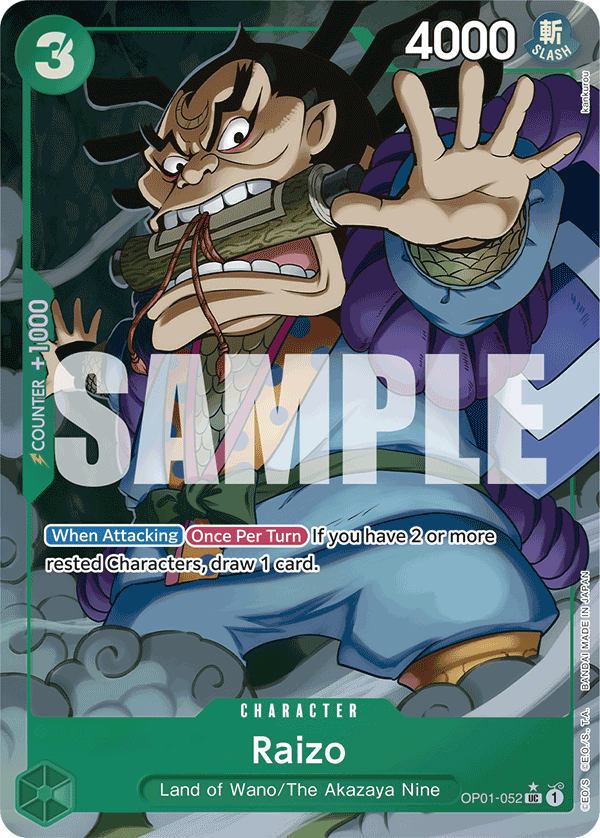 OP01-052 | UC | CHARACTER Raizo Parallel