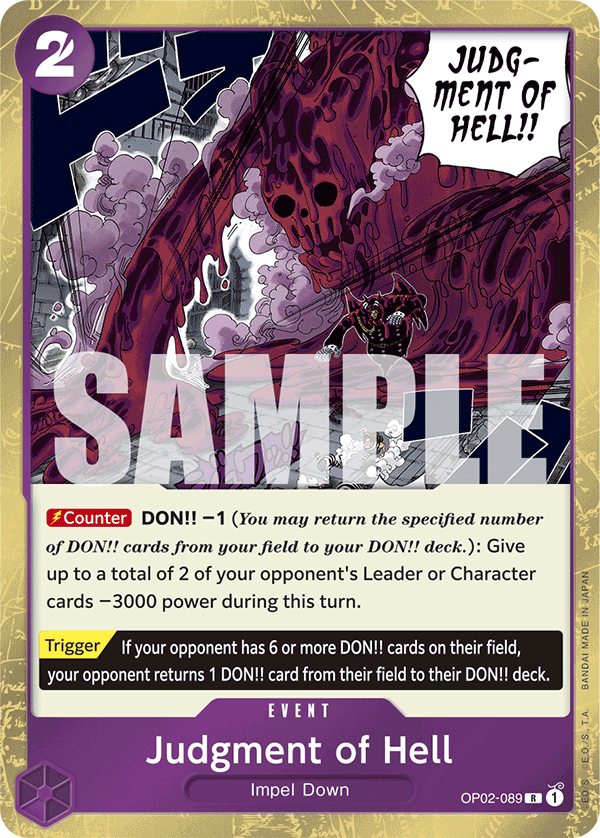 OP02-089 | R | EVENT Judgment of Hell Jolly Rodger Foil