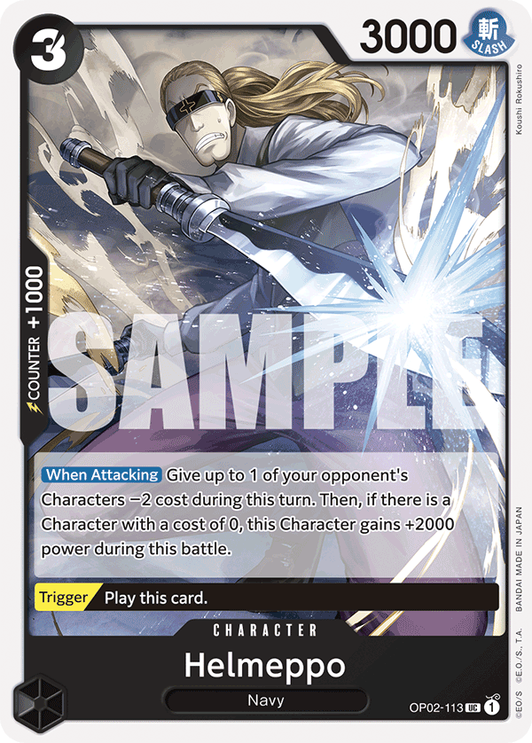 OP02-113 CHARACTER Helmeppo ST-19