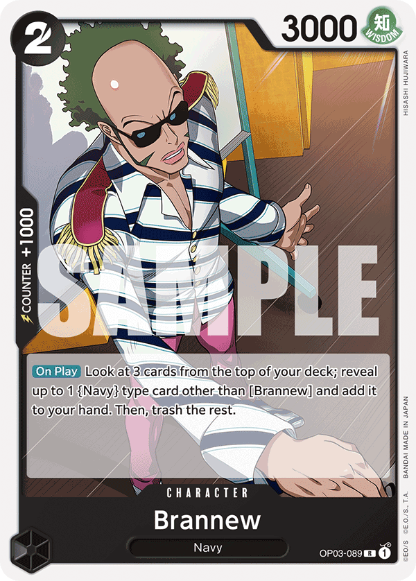 OP03-089 CHARACTER Brannew ST-19