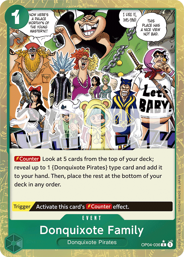 OP04-036 | C | EVENT Donquixote Family Full Art Foil