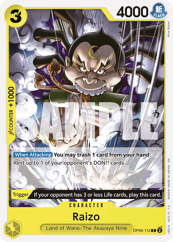 OP06-112 CHARACTER Raizo ST-28