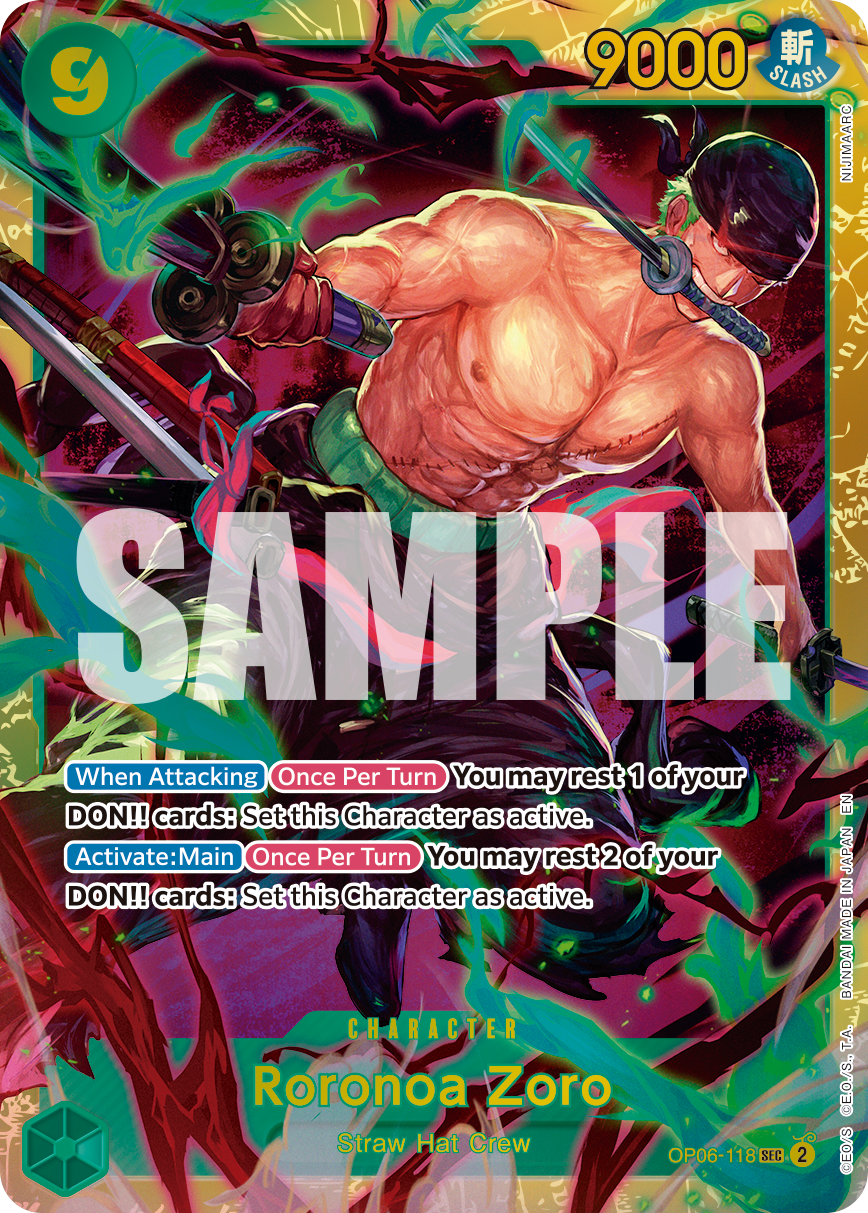 OP06-118 | SEC | CHARACTER Roronoa Zoro