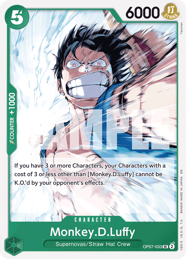 OP07-033 CHARACTER Monkey.D.Luffy ST24