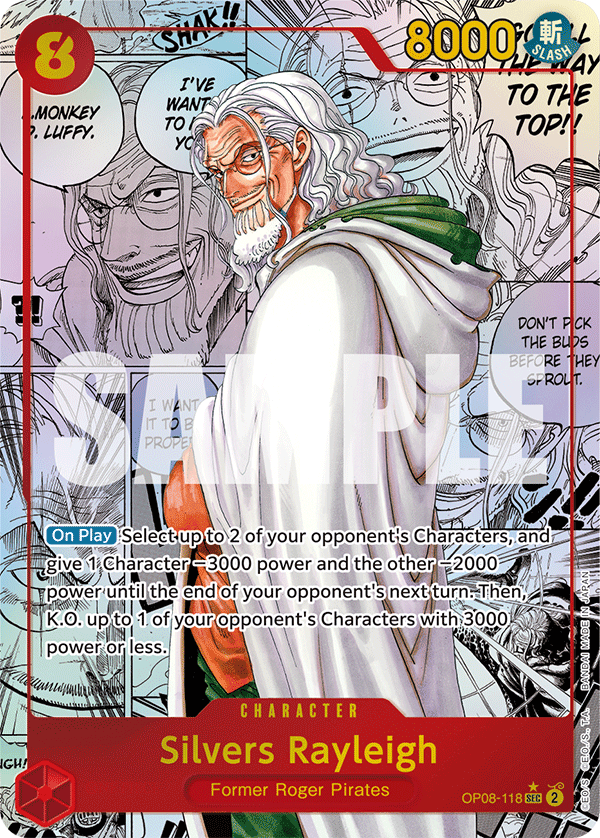 OP08-118 | SEC | CHARACTER Silvers Rayleigh Manga Rare