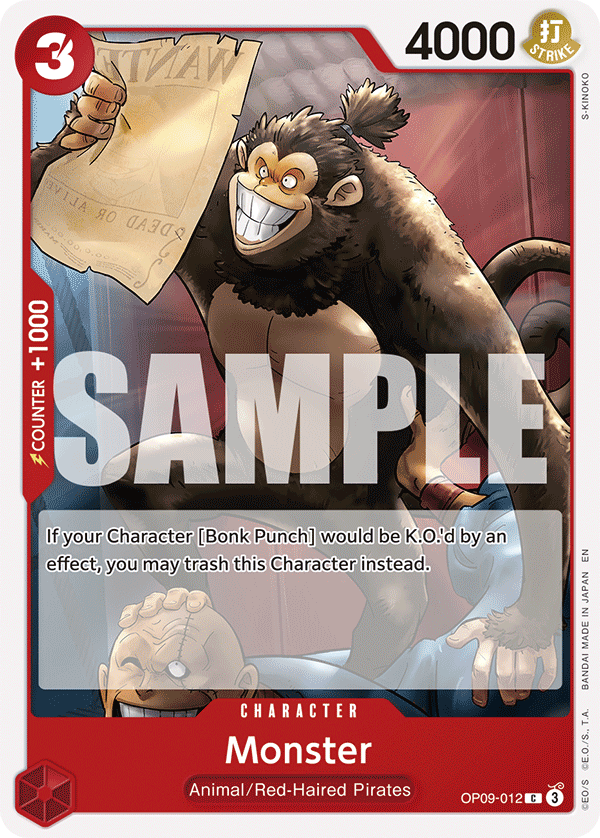 OP09-012 CHARACTER Monster ST23