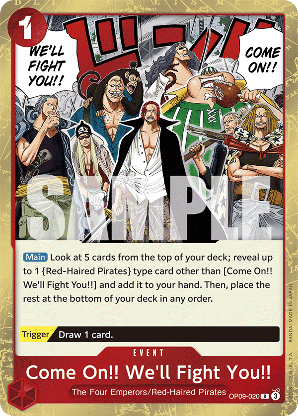 OP09-020 | R | EVENT Come On!! We'll Fight You!!