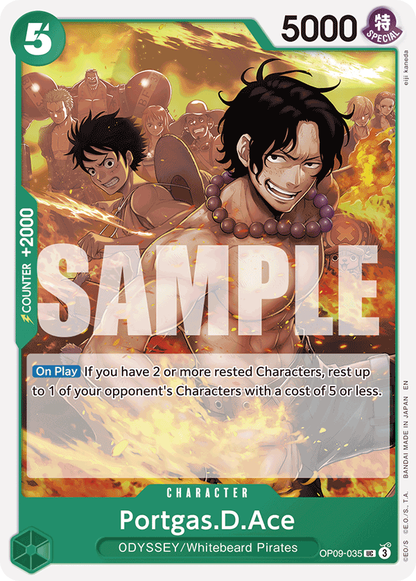 OP09-035 CHARACTER Portgas.D.Ace ST-28