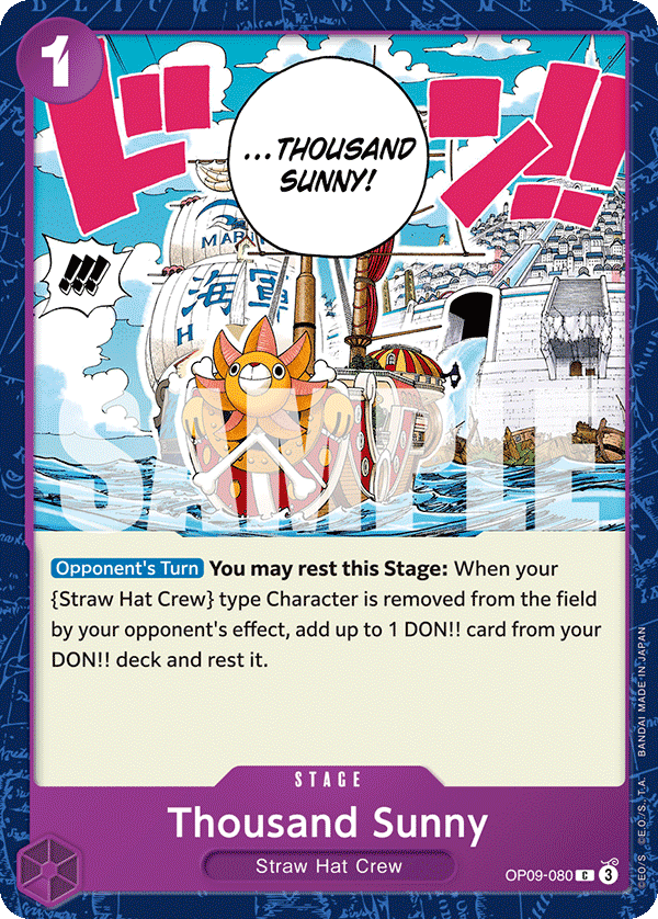 OP09-080 | C | STAGE Thousand Sunny