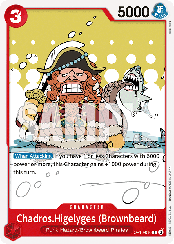 OP10-010 | C | CHARACTER Chadros.Higelyges (Brownbeard)