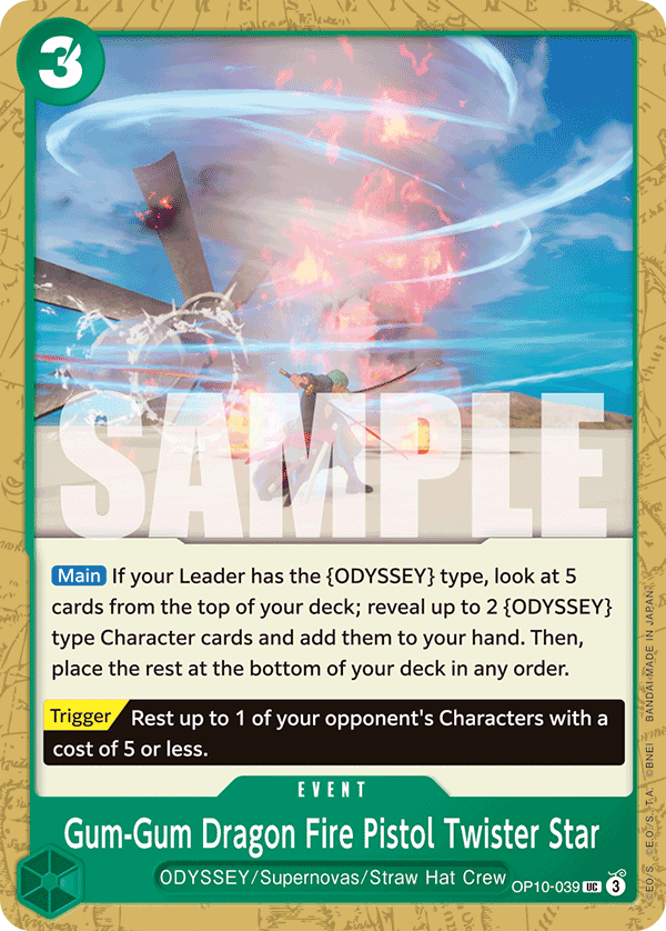 OP10-039 | UC | EVENT Gum-Gum Dragon Fire Pistol Twister Star