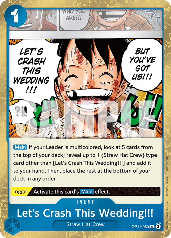 OP11-060 | R | EVENT Let's Crash This Wedding!!!