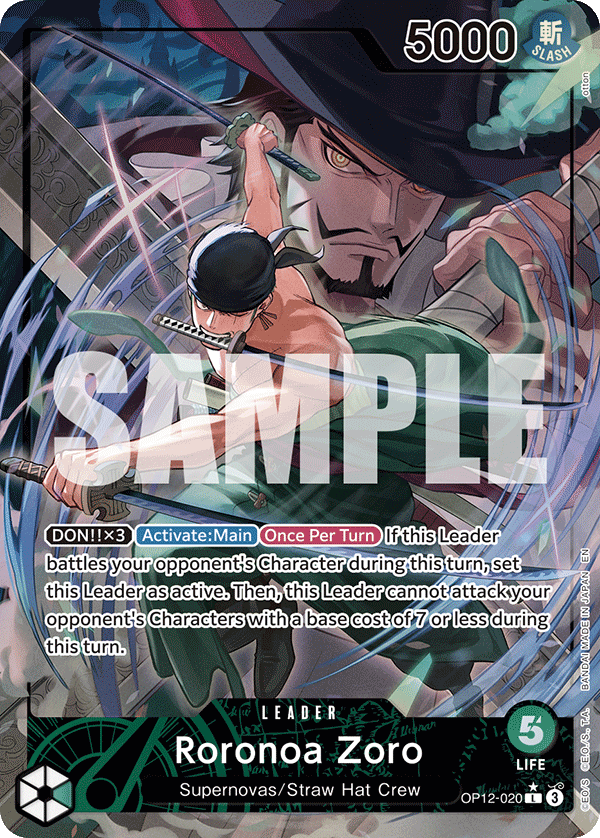 OP12-020 | L | LEADER Roronoa Zoro Parallel