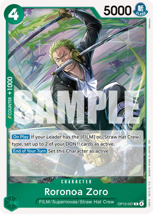 OP13-037 | R | CHARACTER Roronoa Zoro