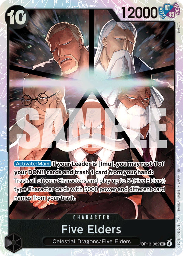 OP13-082 | SR | CHARACTER Five Elders