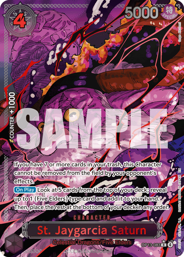 OP13-083 | R | CHARACTER St. Jaygarcia Saturn RED Parallel