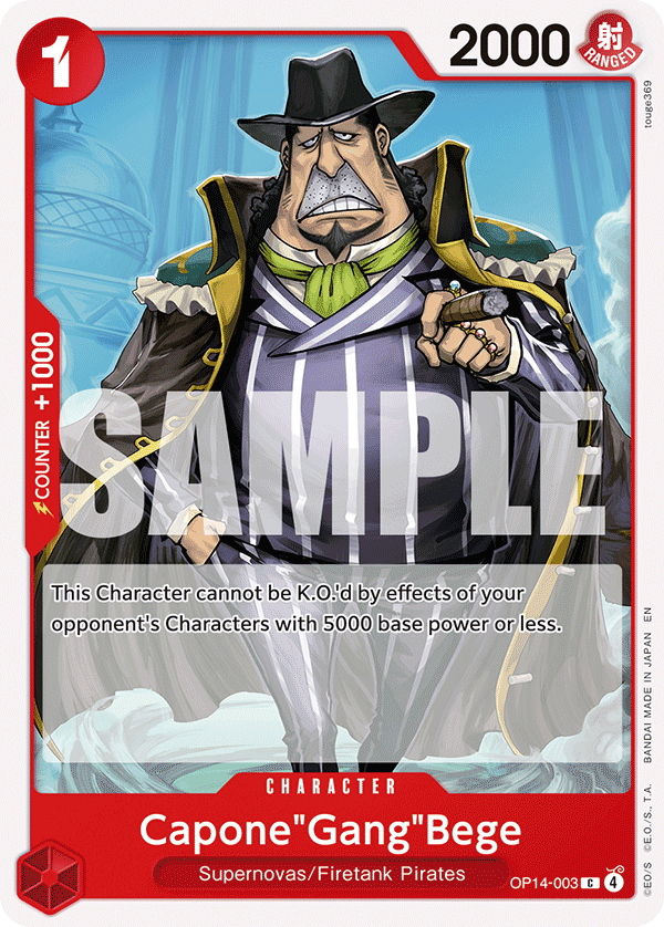 OP14-003 | C | CHARACTER Capone"Gang"Bege