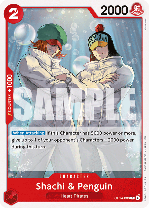 OP14-006 | C | CHARACTER Shachi & Penguin